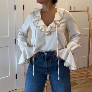 See by Chloe cream blouse size small